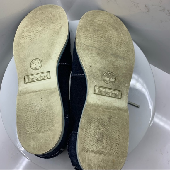 Timberland Earthkeepers Classic 2 Eye Womens Boat Shoes Deck Blue size 10 - Picture 7 of 9